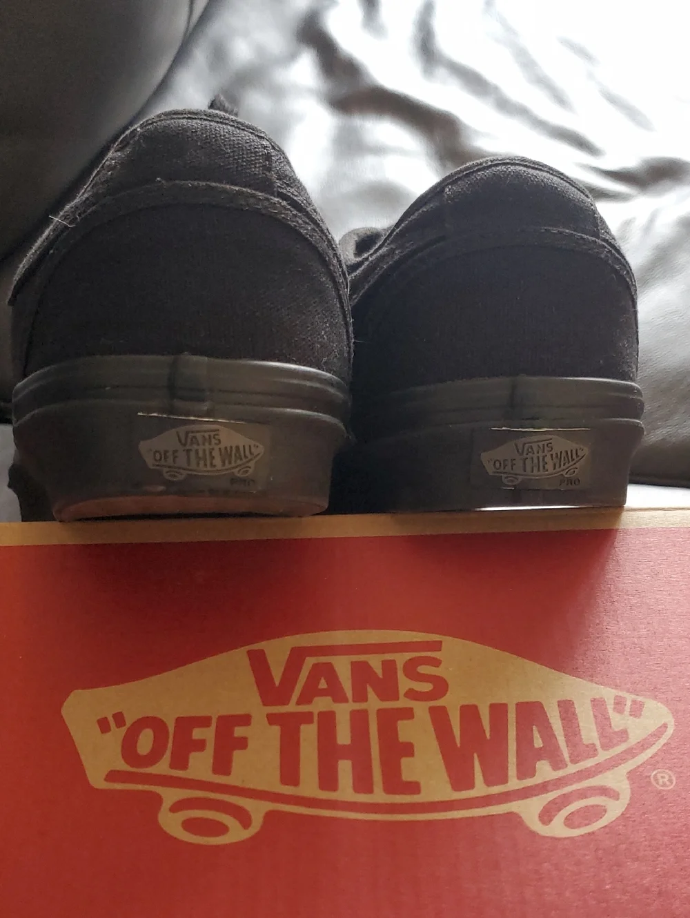 Vans PRO Black All Canvas Low-Top Cushioned Sneakers Skate Shoes Mens 6